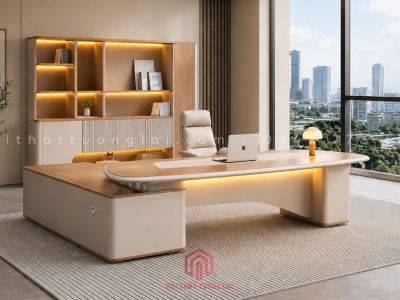 Bàn làm việc giám đốc hiện đại chữ L BGD6815