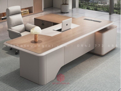 Bàn làm việc giám đốc sang trọng hiện đại BGD6814