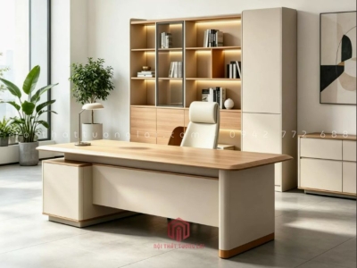 Bàn làm việc giám đốc sang trọng tại Hà Nội BGD6831