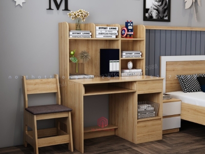 Bàn liền giá sách cho bé BH6815