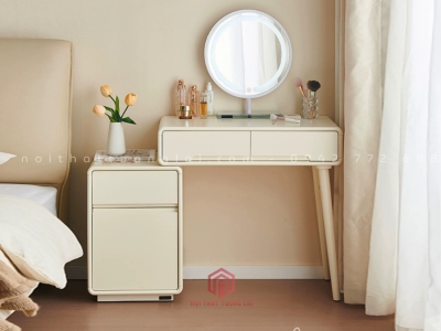 Bàn phấn trang điểm chân gỗ  sồi cao cấp BP6823