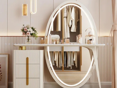 Bàn Trang Điểm Mặt Trăng Có Đèn LED Bp6818