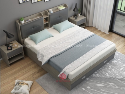 Giường ngủ đẹp có ngăn kéo ở đuôi giường GN6824