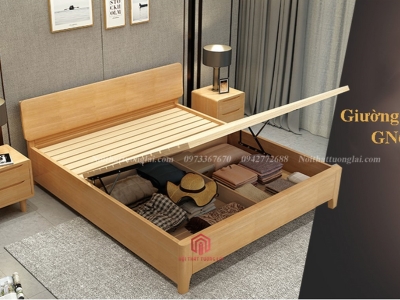 Giường ngủ thông minh có 3 ngăn lưu trữ đồ GN6825