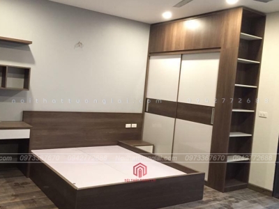 Giường ngủ thiết kế đơn giản, hiện đại GN6806