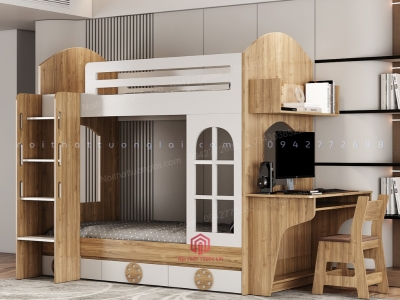 Giường tầng kết hợp bàn học dành cho bé GT6823