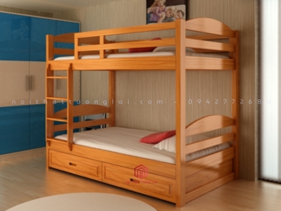 Giường 2 tầng trẻ em, giường tầng đẹp cho em bé GT6819