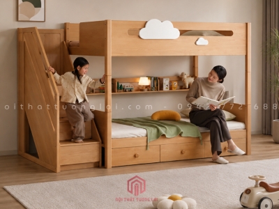 Giường 2 tầng trẻ em thông minh có thể tách ra 2 giường đơn GT6873