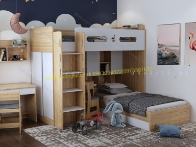 Giường tầng gỗ công nghiệp GT6801