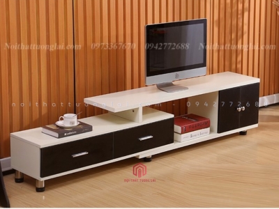 Kệ tivi gỗ mặt kính vẻ đẹp hiện đại KE6808