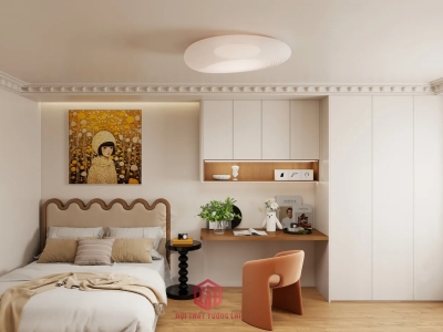 Thiết kế nội thất chung cư CT1B Duplex Nghĩa Đô CC6803