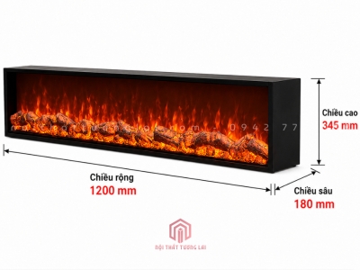 Lò Sưởi 3D Trang Trí Kệ Tivi Kích Thước 120cm LS3D6805