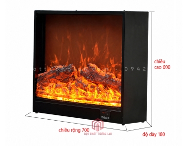 Lò Sưởi Trang Trí 3D Hiện Đại  70cm Không Tỏa Nhiệt LS3D6801