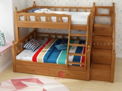 Mẫu giường tầng đẹp giá rẻ cho bé GT6823