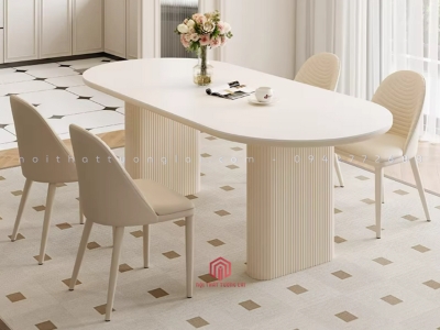 Mẫu bàn ăn đẹp  phong cách Japandi hiện đại BA6809