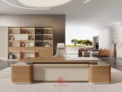 Mẫu bàn giám đốc đẹp hiện đại 2025 BGD6808
