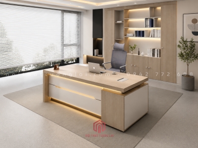 Mẫu bàn giám đốc hiện đại gỗ công nghiệp BGD6810