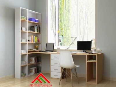 Mẫu bàn học đôi đẹp nhất 2025 Bh6824