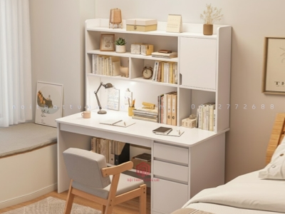 Mẫu bàn học học sinh cấp 1, cấp 2 kiểu đơn giản BR6802