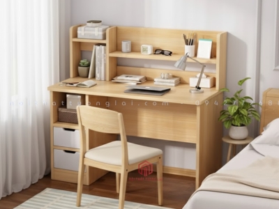 Mẫu Bàn Học Sinh Cấp 1 Đẹp - Bàn Học Kích Thước Chuẩn BR6808