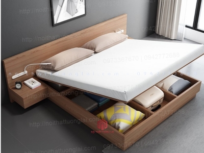 Mẫu giường ngủ đẹp hiện đại đa năng