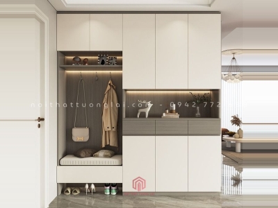 Tủ giày thiết kế đa năng cao kịch trần TG6858