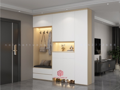 Tủ giày kịch trần kèm đèn led TG6841