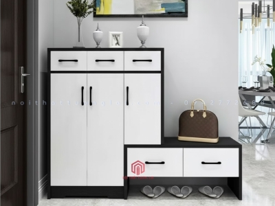 Tủ giày truyền thống kèm ghế ngồi tiện lợi TG6820