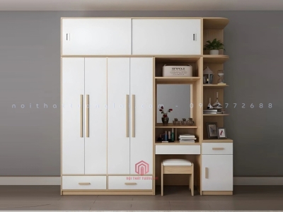 Tủ quần áo kết hợp bàn phấn TA6806