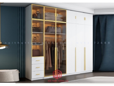 Tủ quần áo cánh kính hiện đại mẫu mới 2025 CK6806