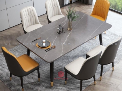 Bộ bàn ăn 6 ghế nhập khẩu BA6802