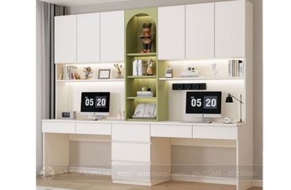 Bàn học đôi kích thước lớn BH6866