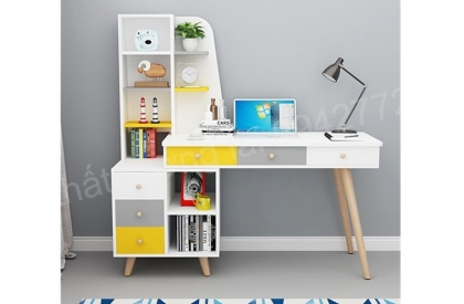 Bàn học - bàn làm việc góc  BH6856 - chất liệu gỗ mdf lõi xanh phủ melamin