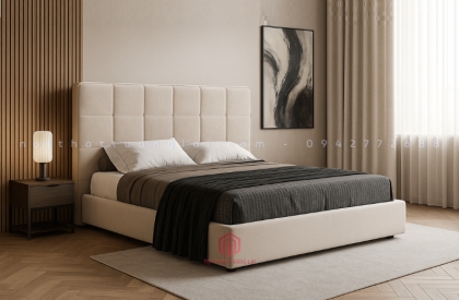 Mẫu giường ngủ hiện đại sang trọng và êm ái GDN6801