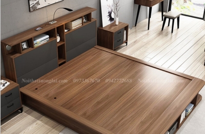 Giường ngủ đẹp, đa năng có hộp chứa đồ lớn GN6818