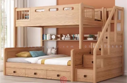 Giường tầng gỗ tự nhiên GT6868