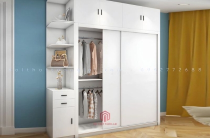 Tủ quần áo cánh lùa đa năng TA6808