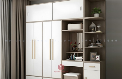 Tủ quần áo kết hợp bàn phấn TA6806