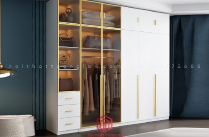 Tủ quần áo cánh kính hiện đại mẫu mới 2025 CK6806