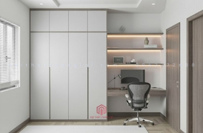 Tủ quần áo kết hợp bàn học hiện đại TA6801