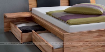 Top 10 mẫu giường gỗ công nghiệp thịnh hành nhất năm 2019